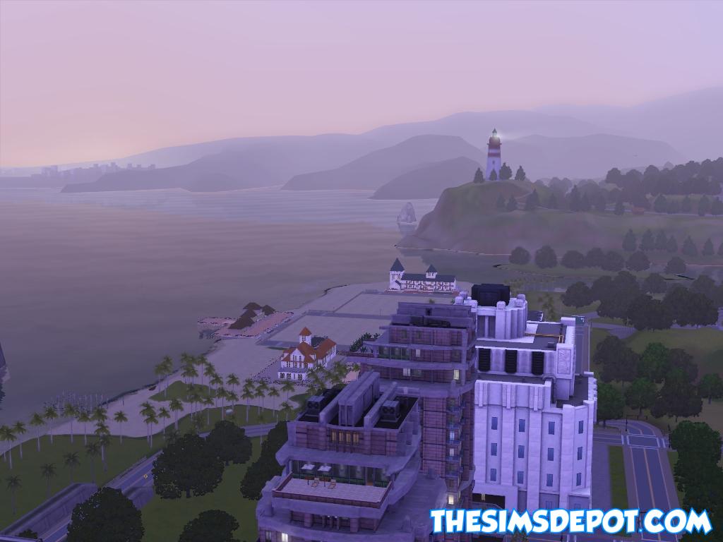 Riverside, overlooking beach/entertainment district
