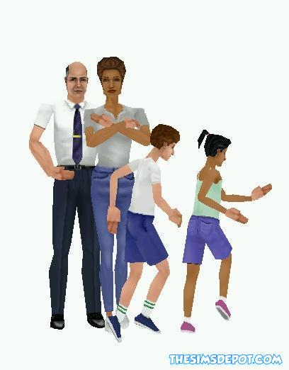 The Pleasants from The Sims 1